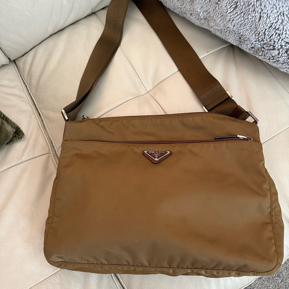 Prada Brown Nylon Crossbody Shoulder Bag - Picture 8 of 8